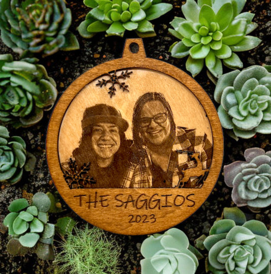 Personalized Wooden Photo Ornament